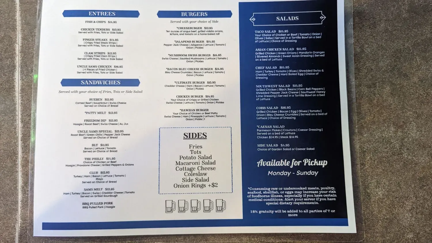 Menu 2