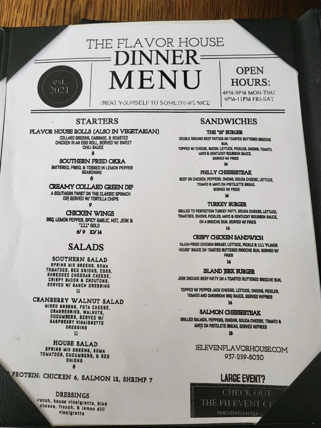 Menu 5