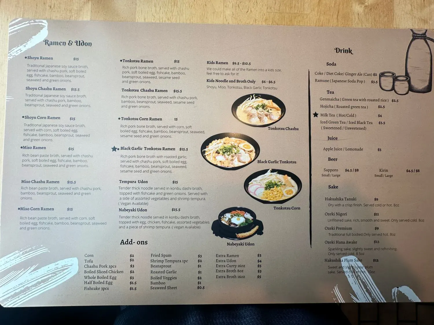 Menu 5