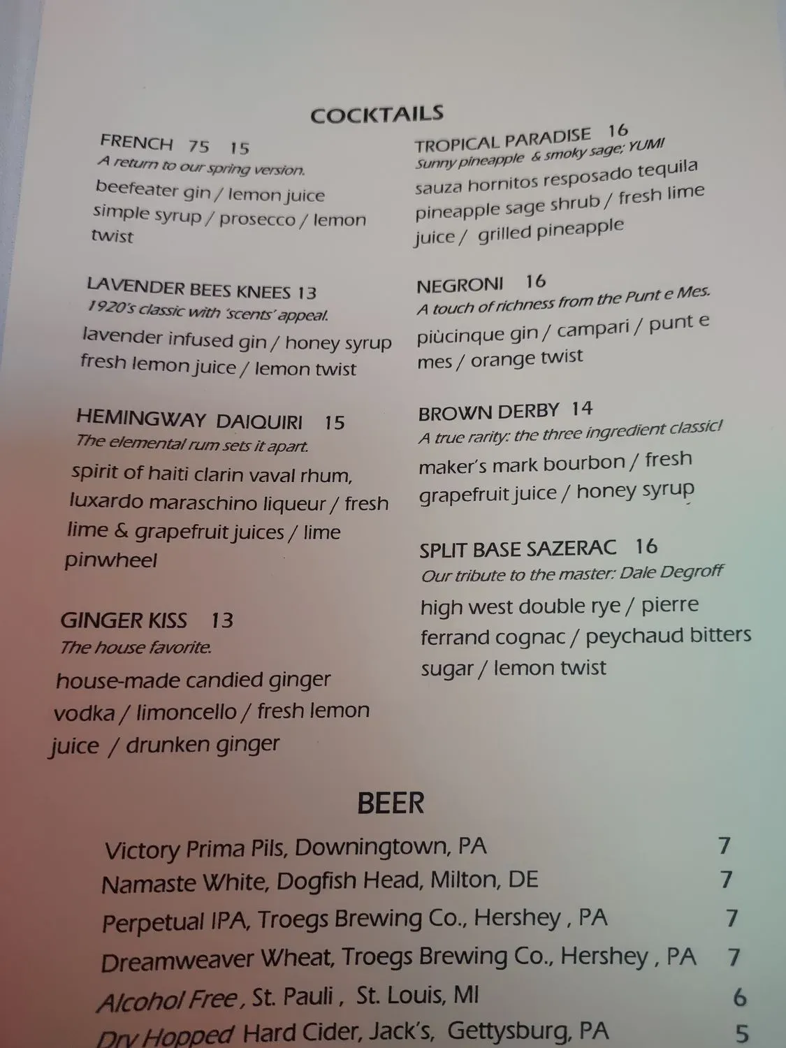 Menu 4