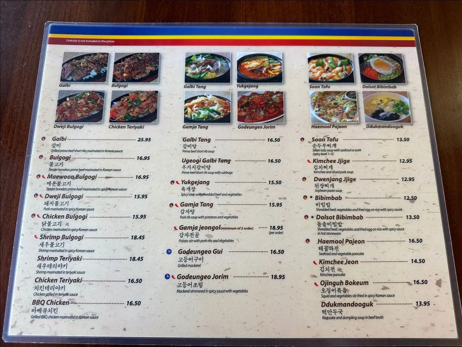 Menu 5