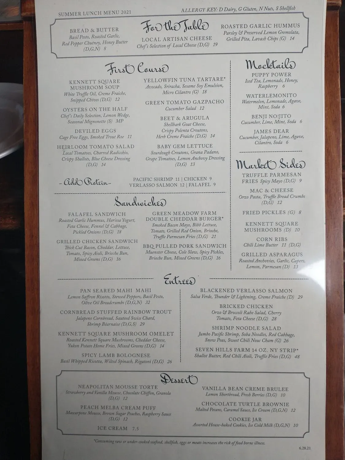 Menu 5