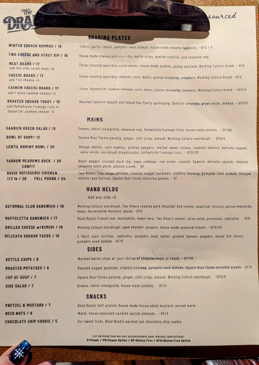 Menu 1