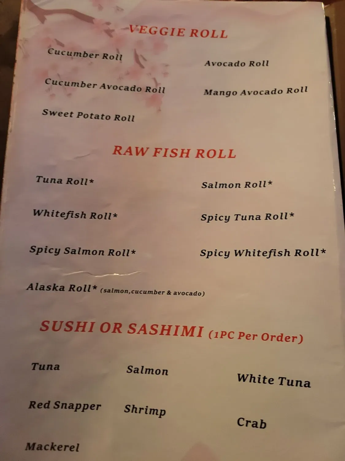 Menu 1