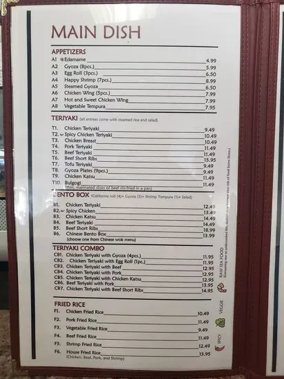 Menu 4