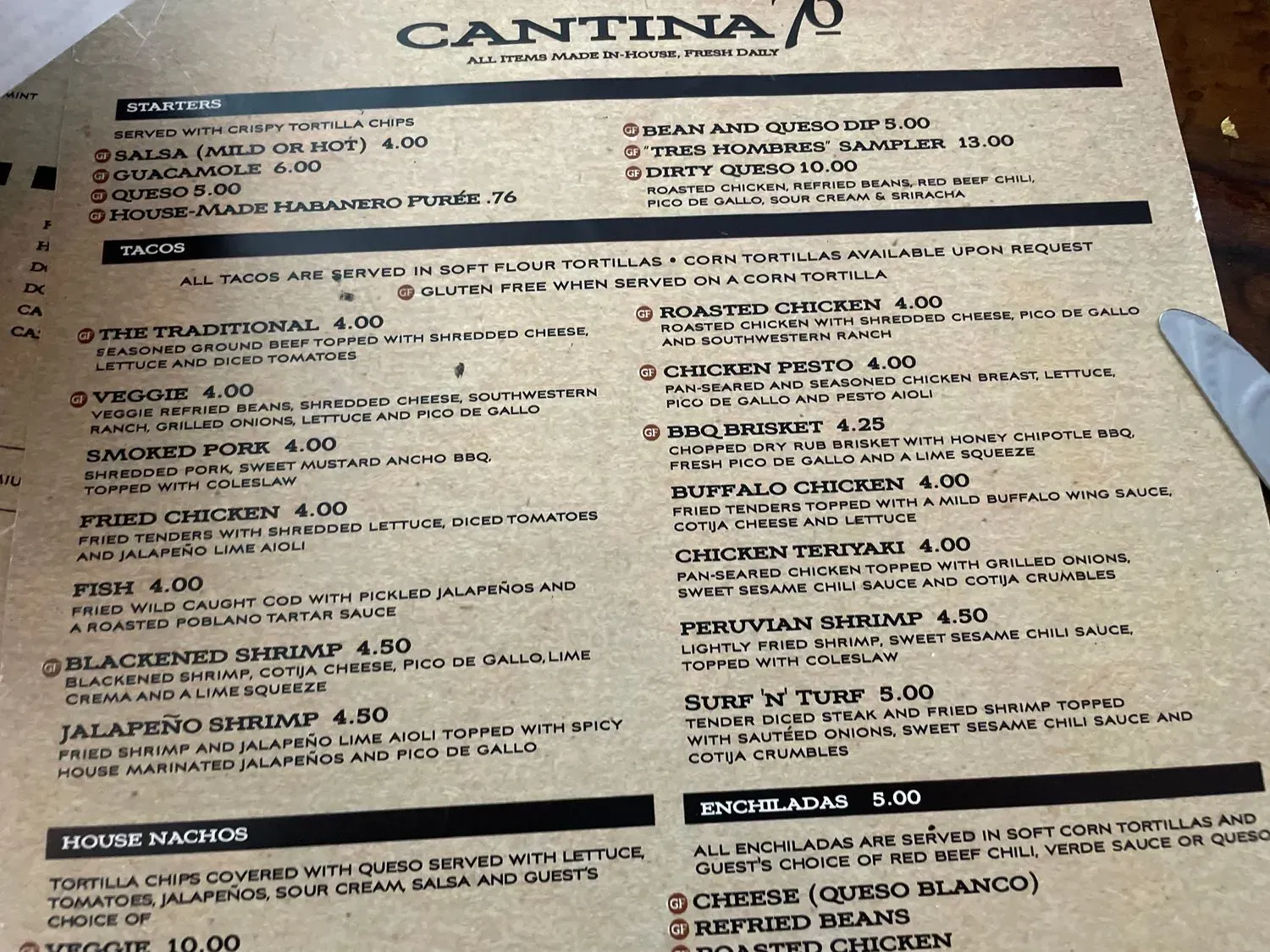 Menu 5