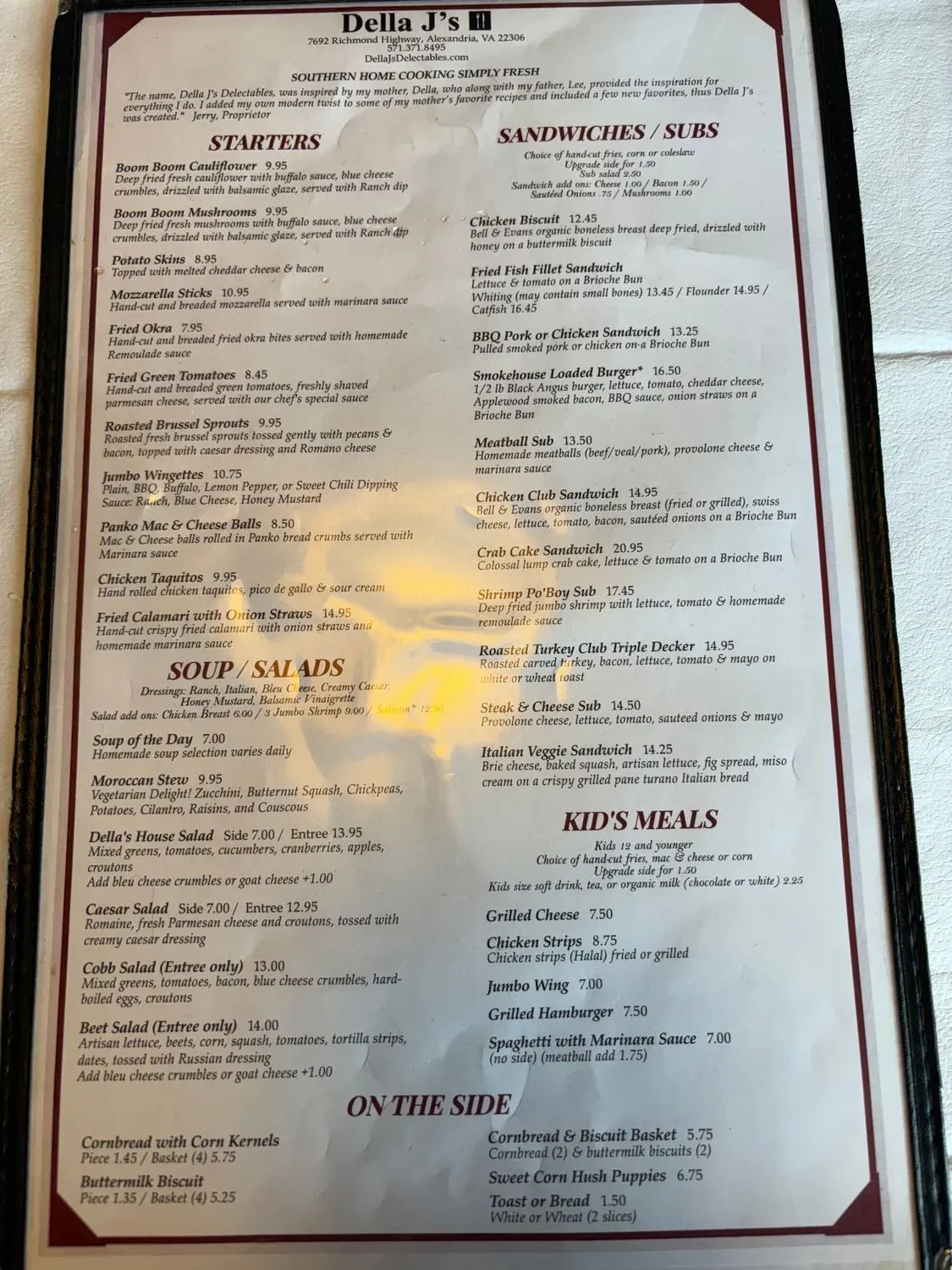 Menu 5