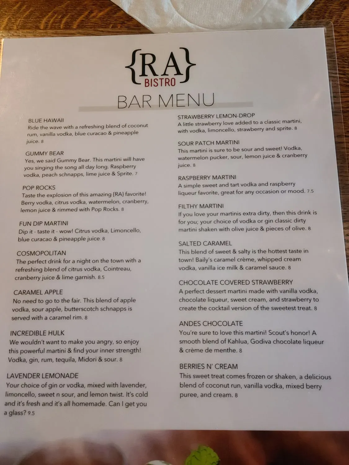 Menu 6