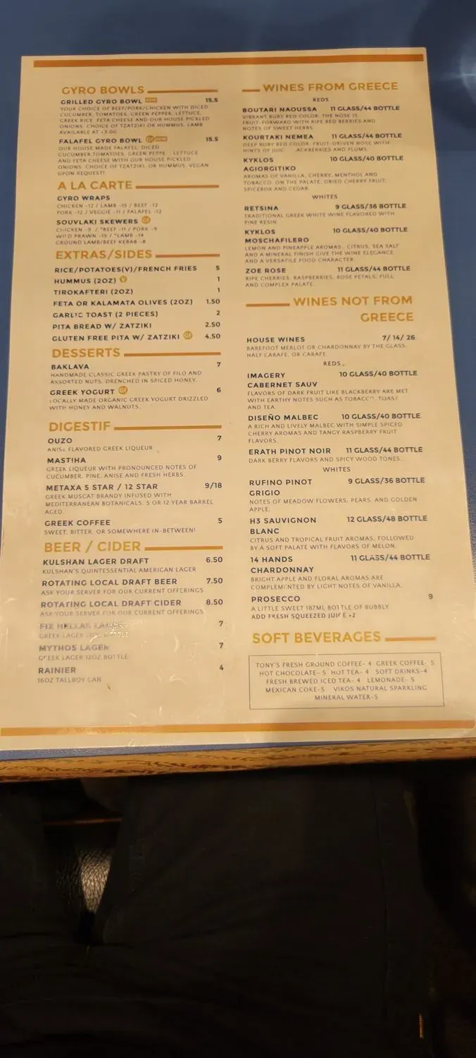 Menu 5