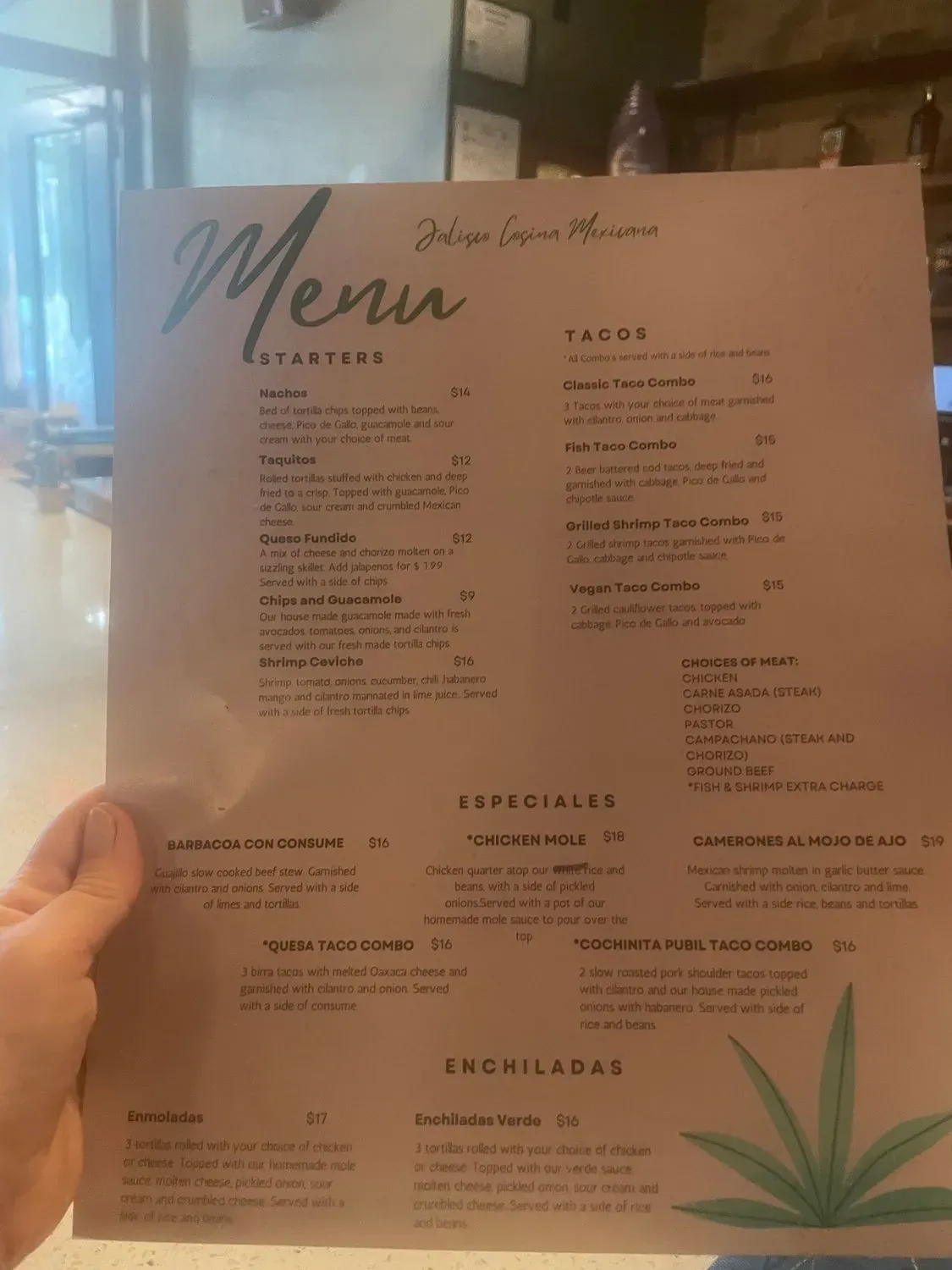 Menu 5