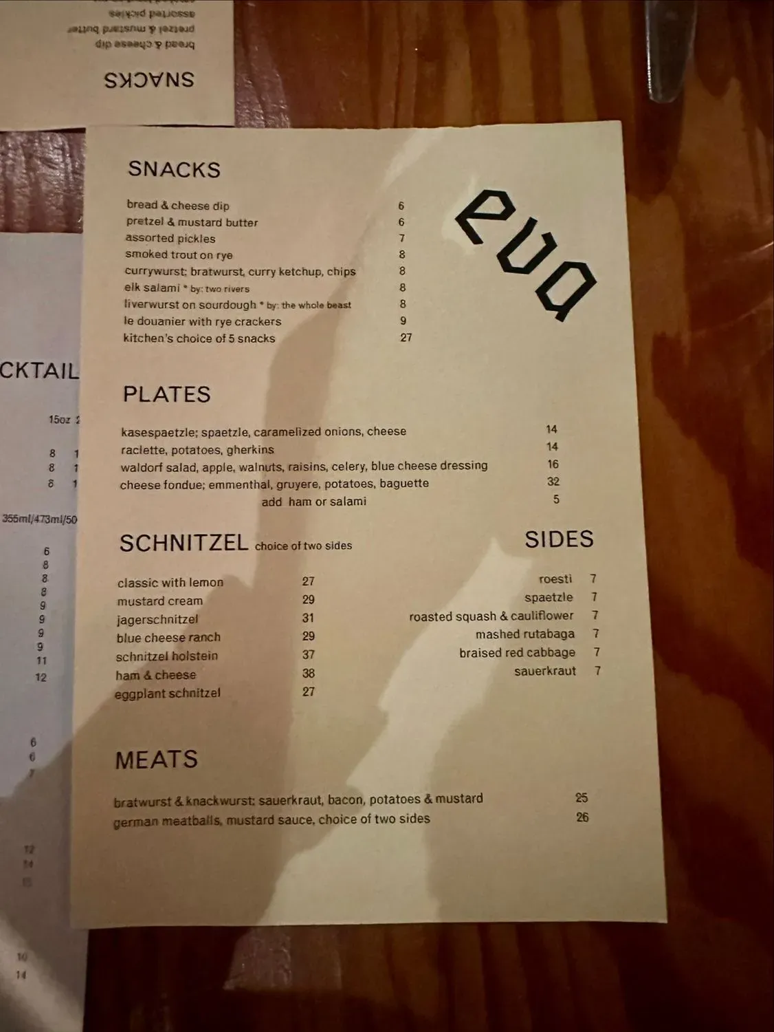 Menu 4