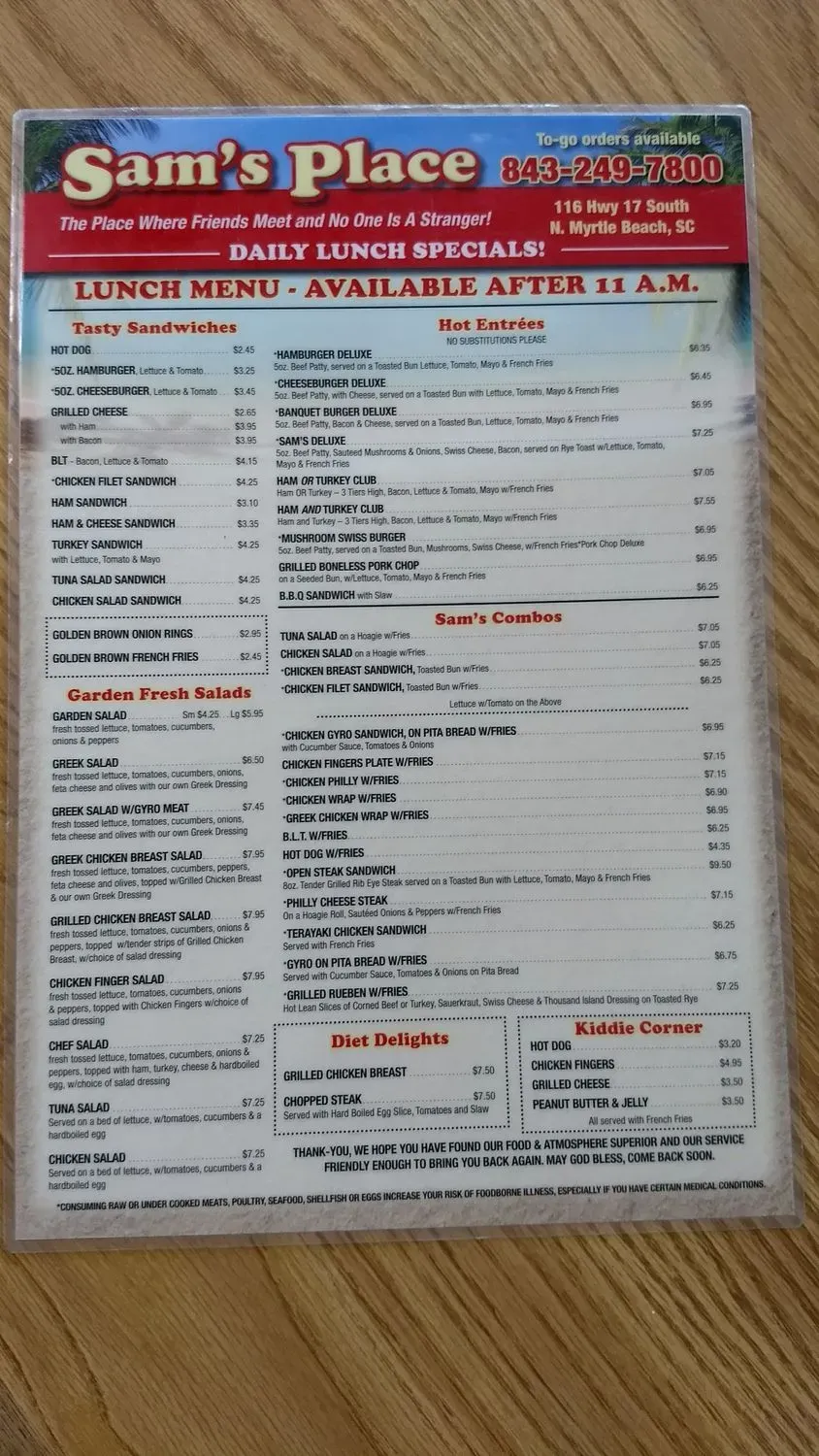 Menu 5