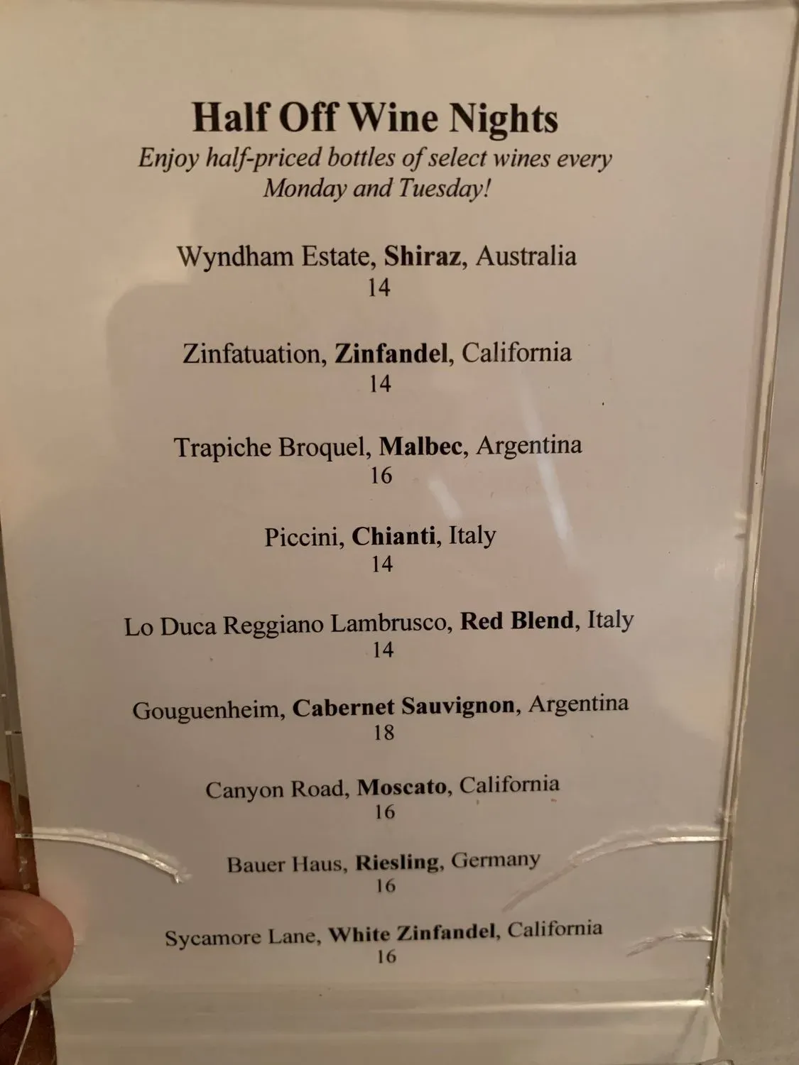 Menu 2