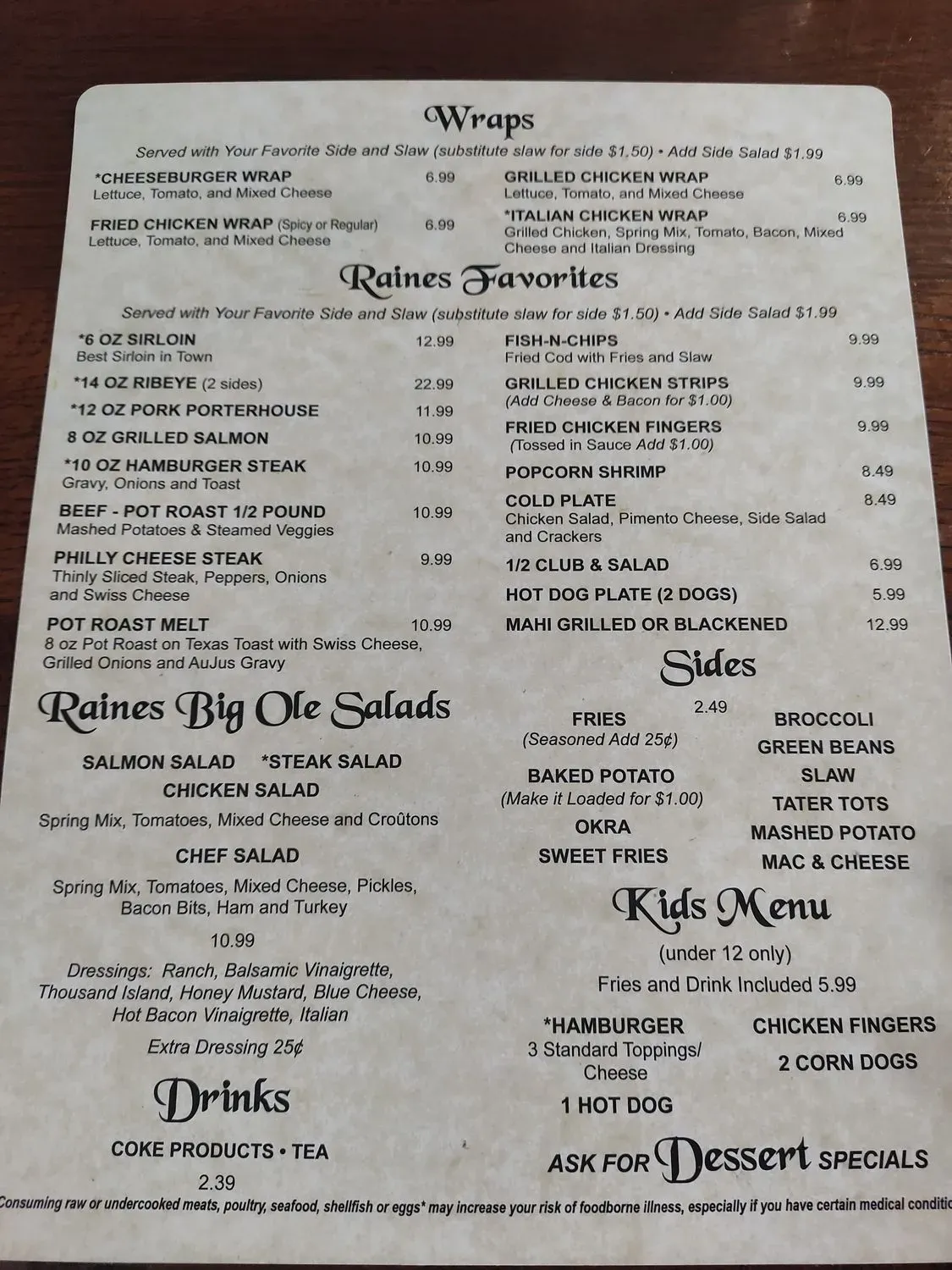 Menu 4