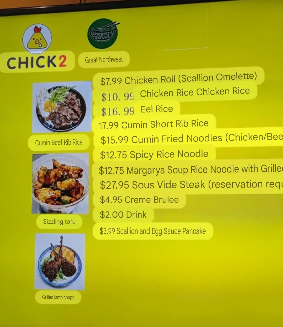 Menu 1