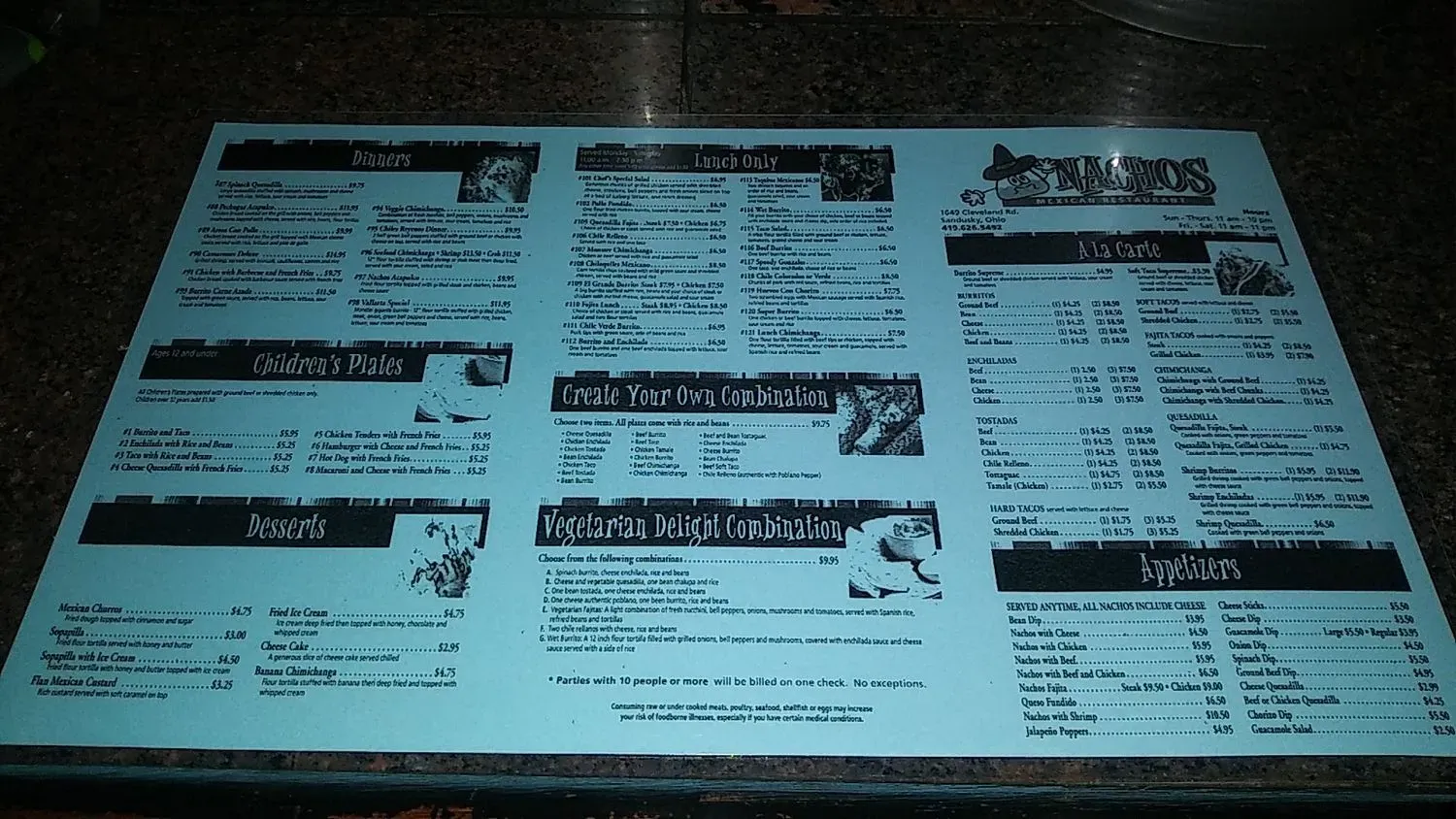 Menu 1