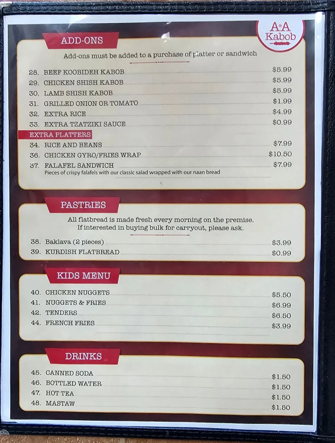 Menu 4