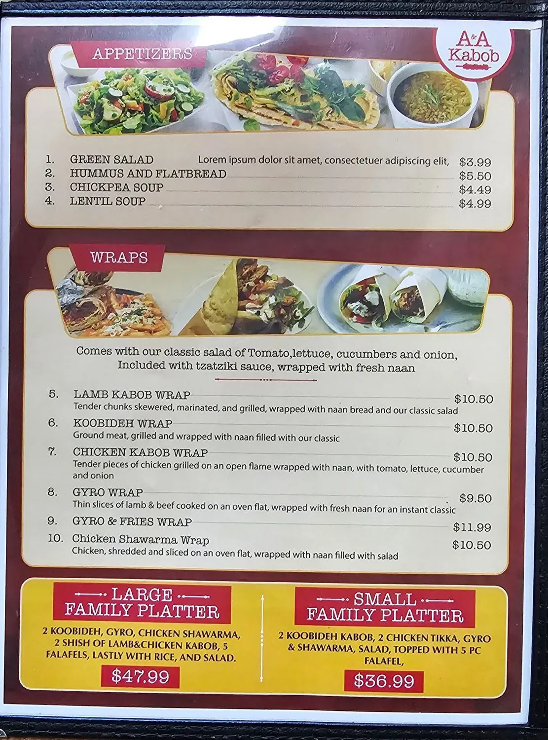 Menu 1