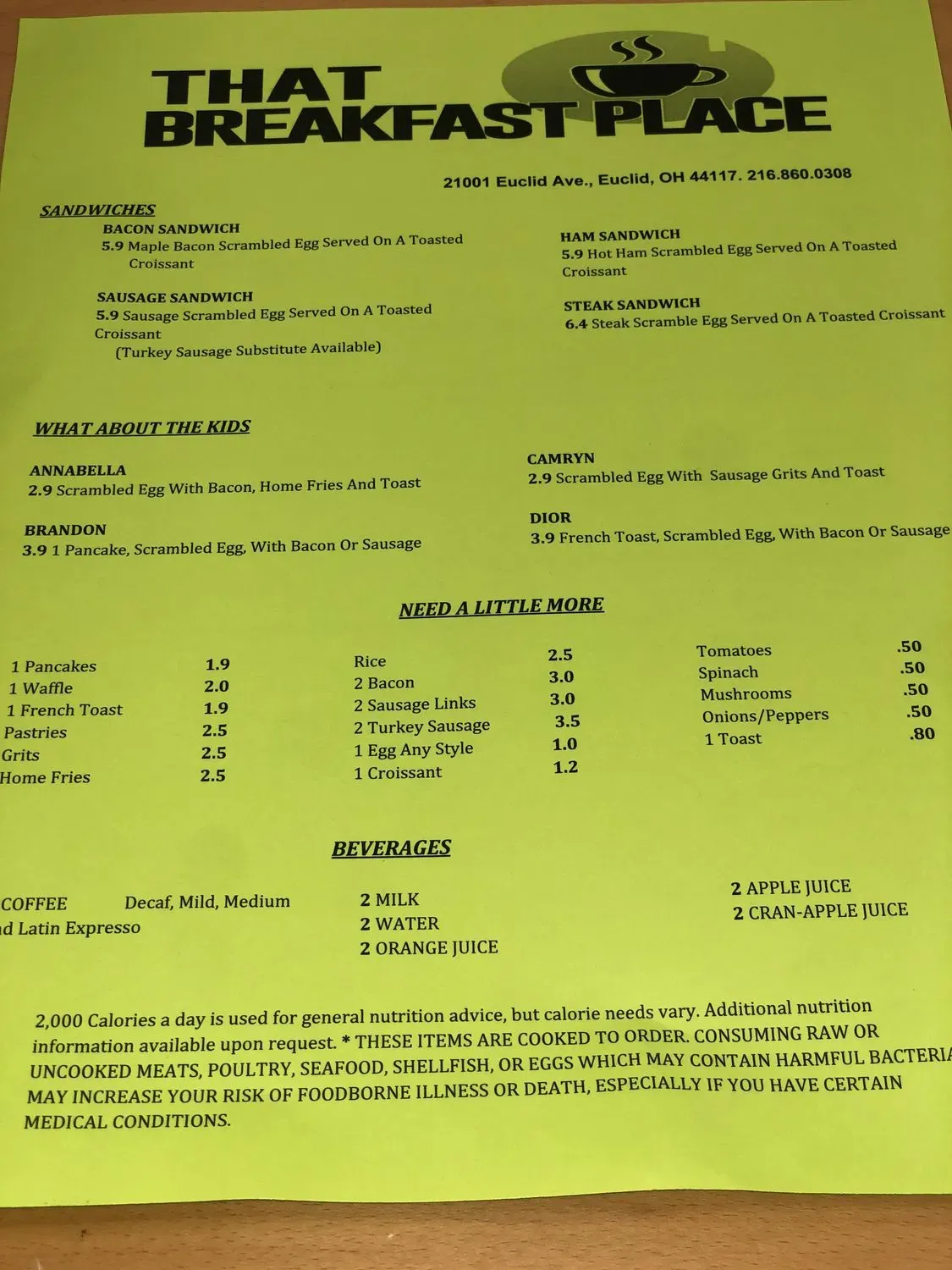 Menu 3