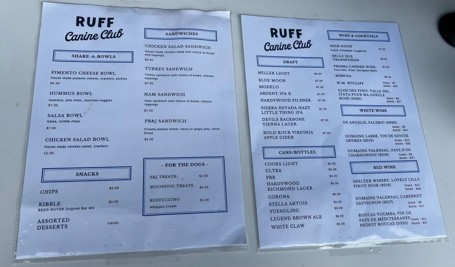 Menu 1