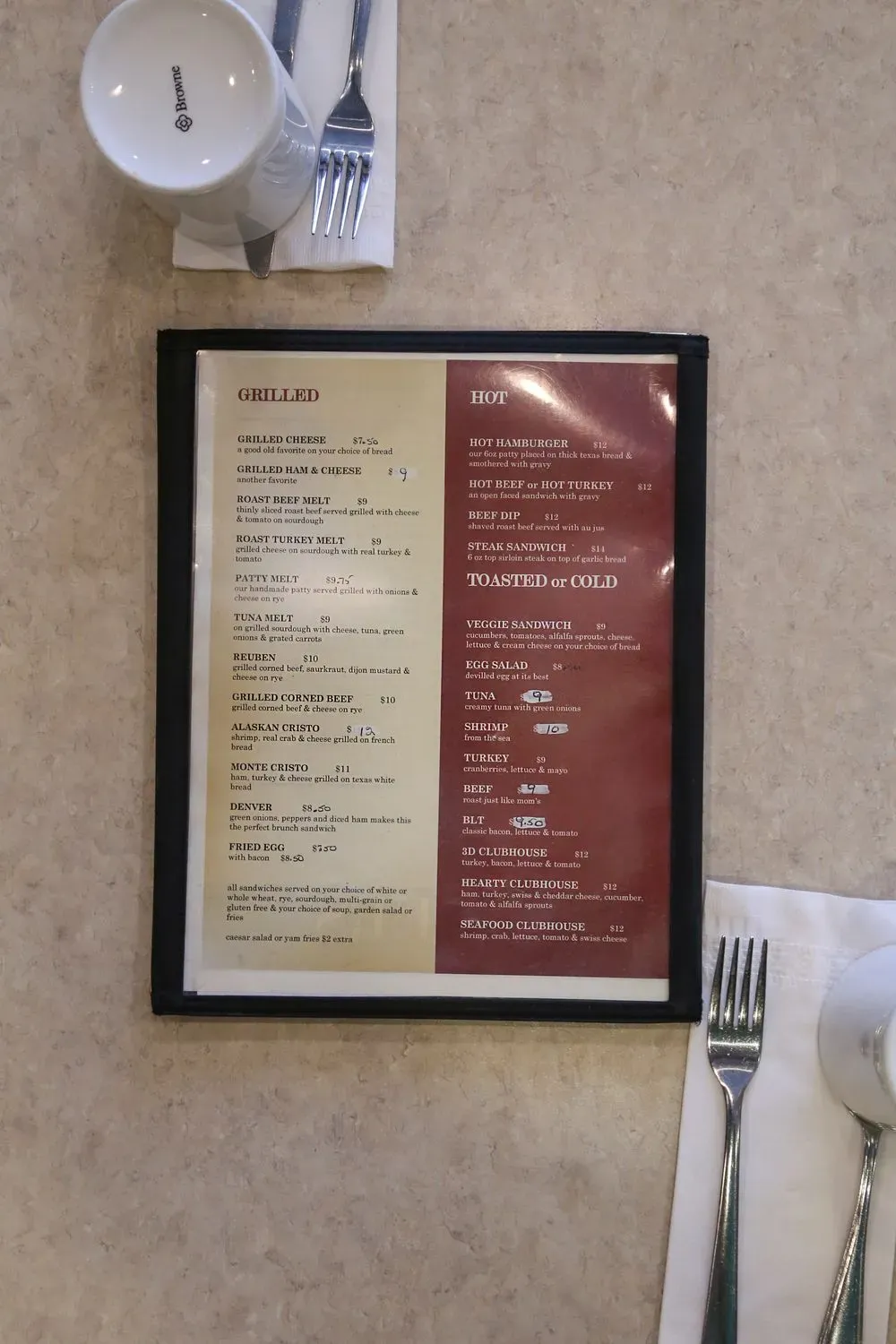 Menu 5