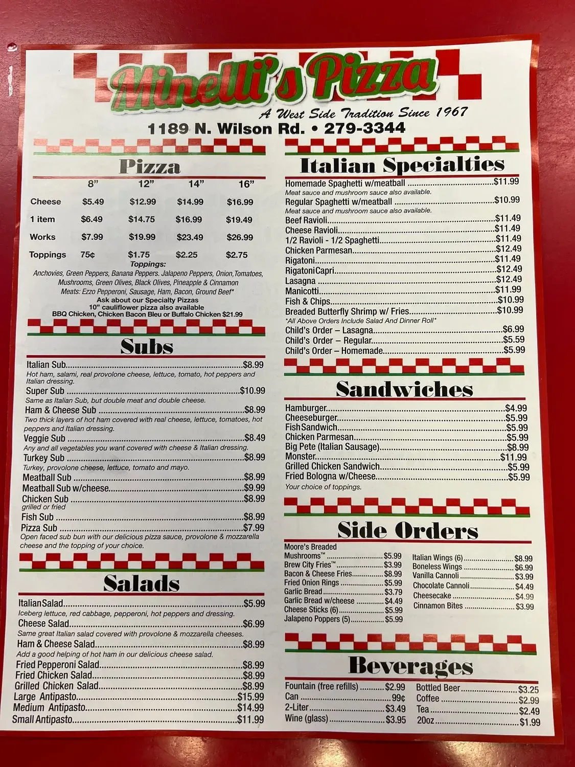 Menu 2