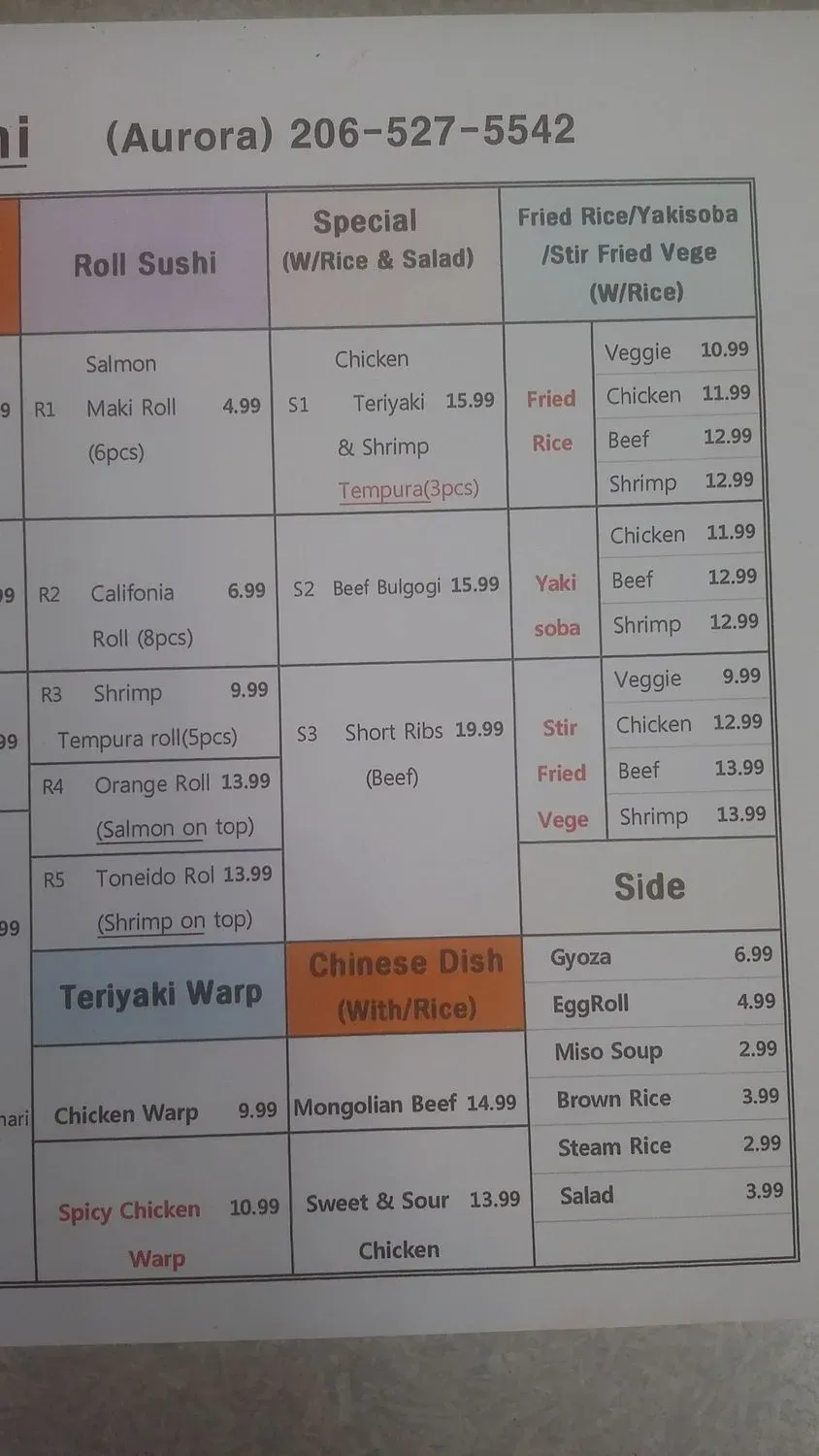 Menu 6