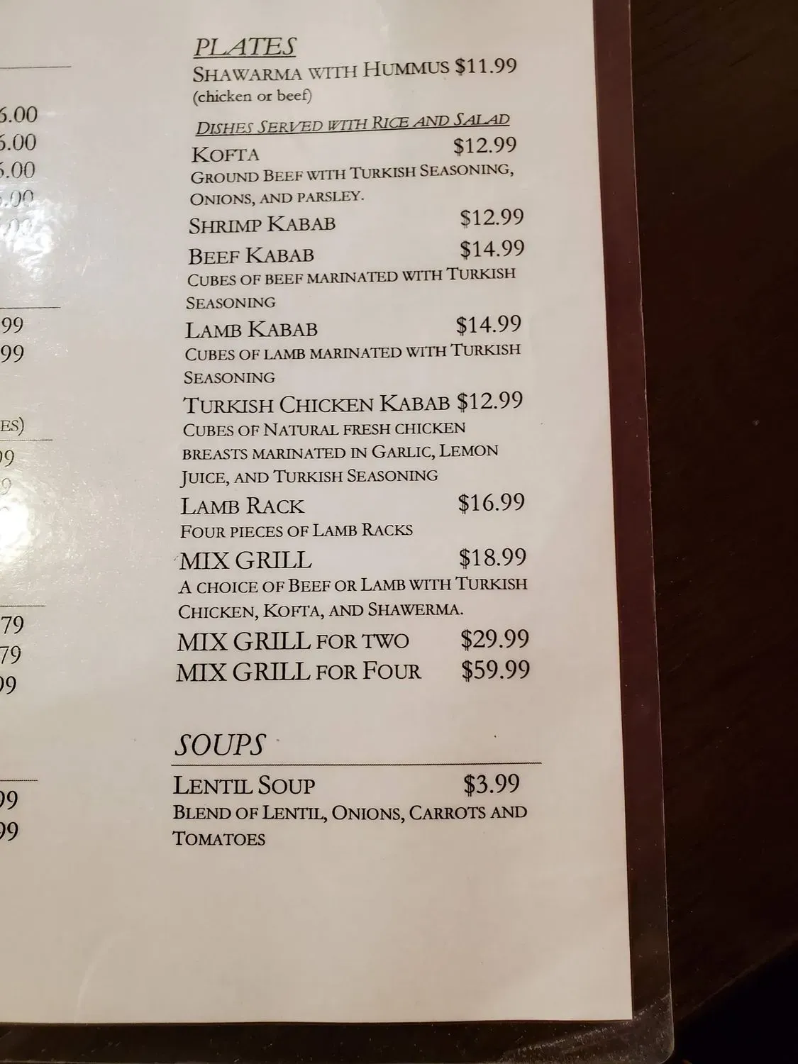 Menu 4