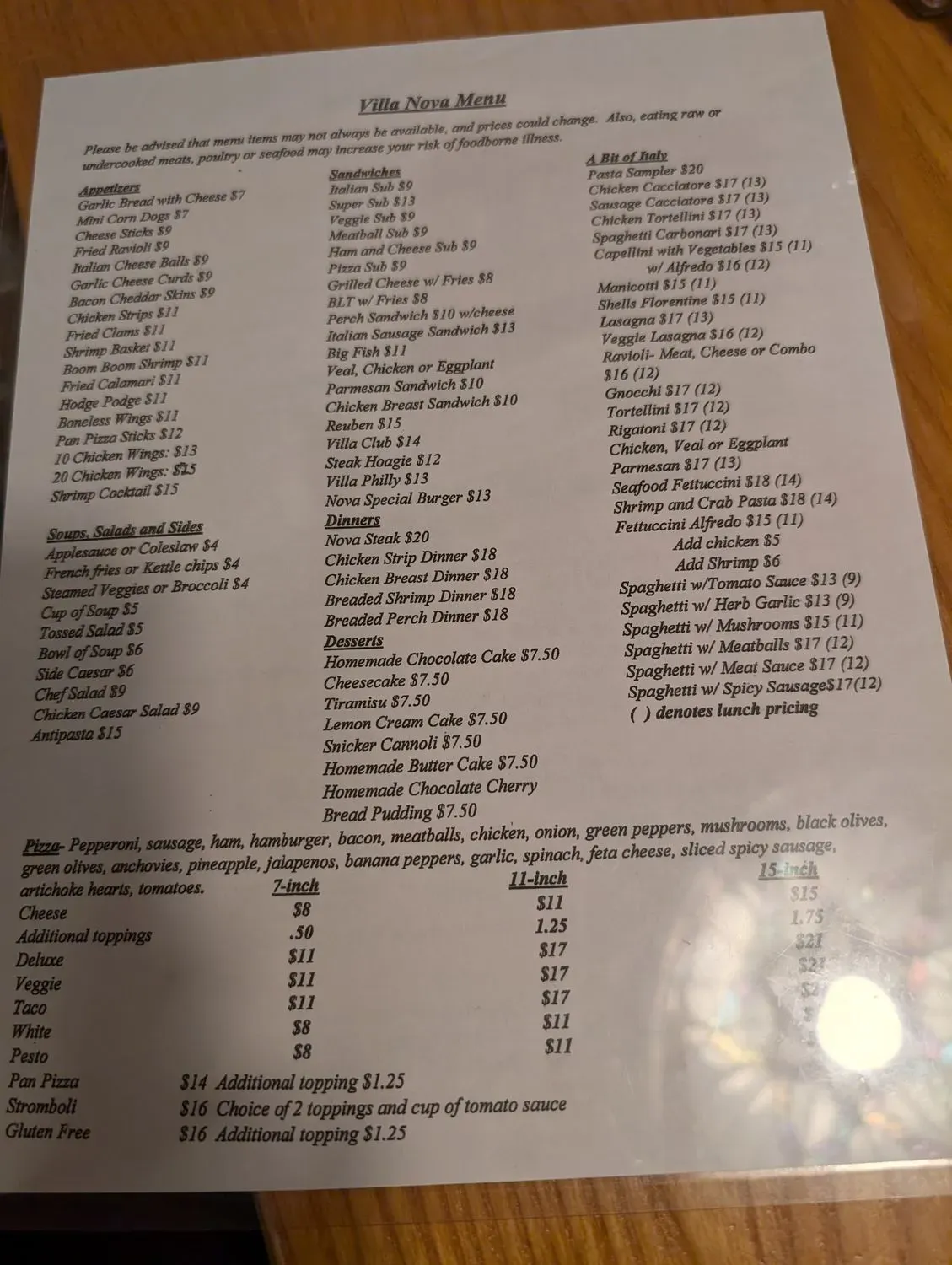 Menu 2