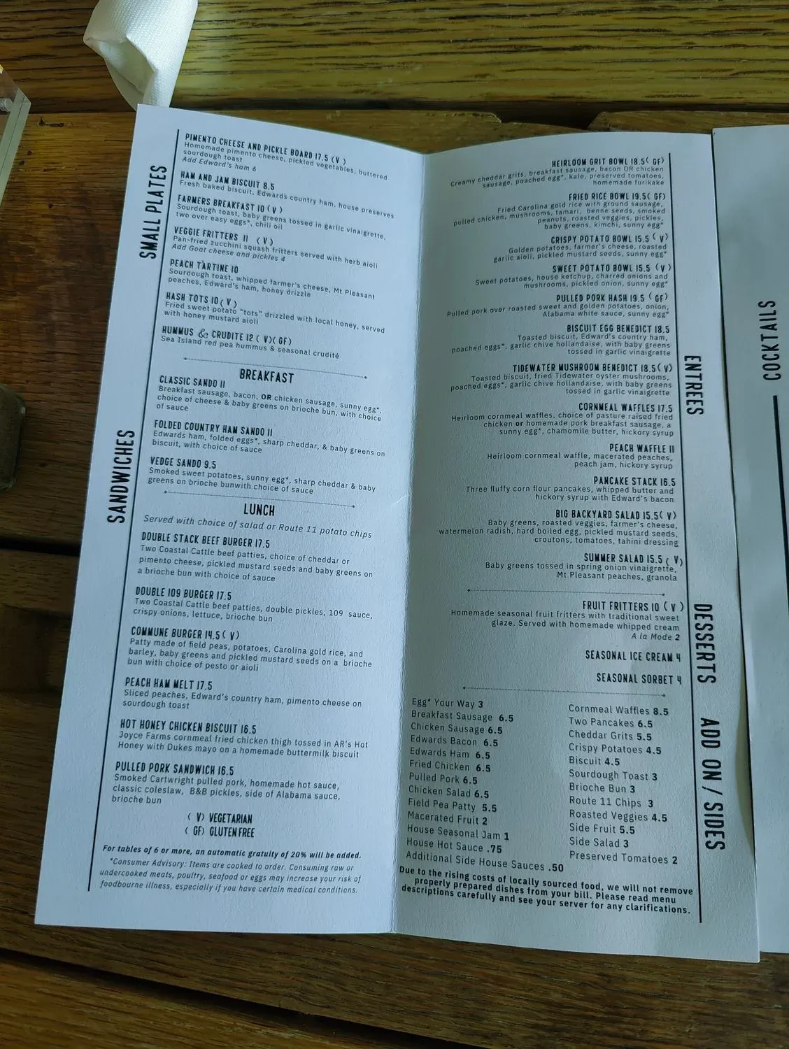 Menu 5