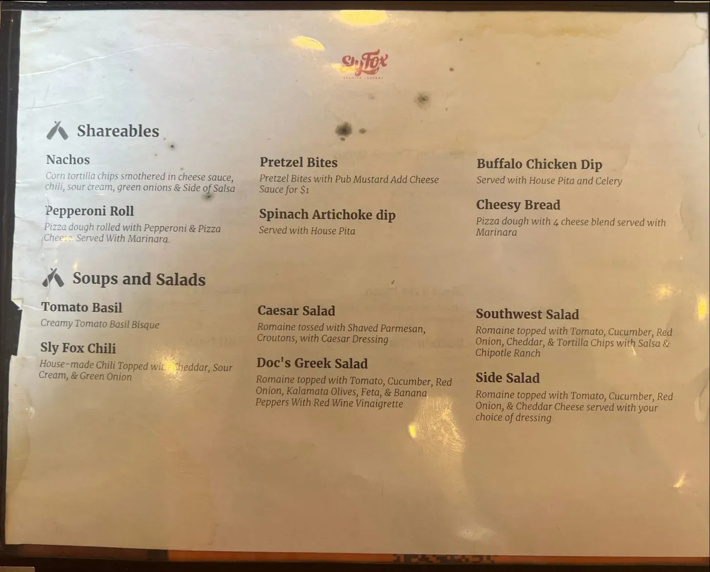 Menu 5