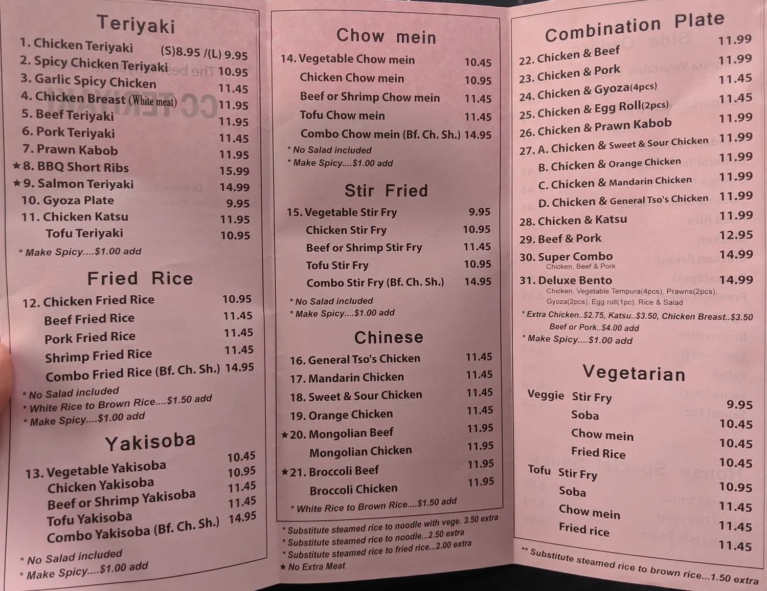 Menu 1