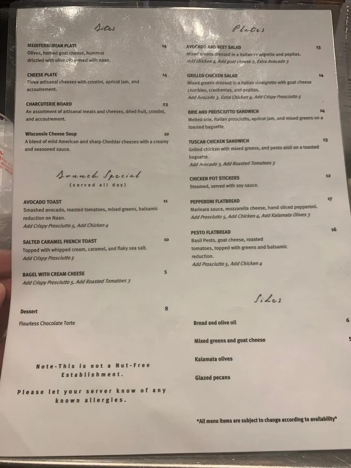 Menu 1