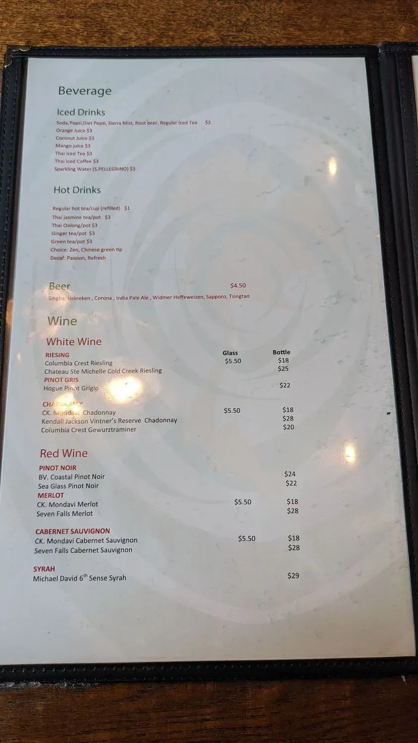 Menu 5