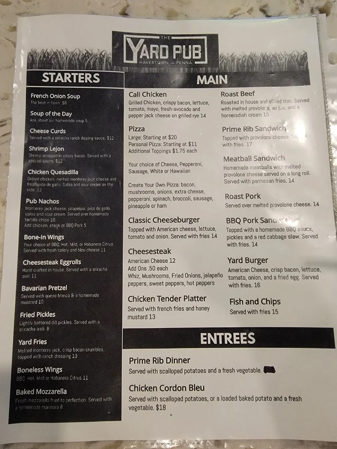 Menu 1