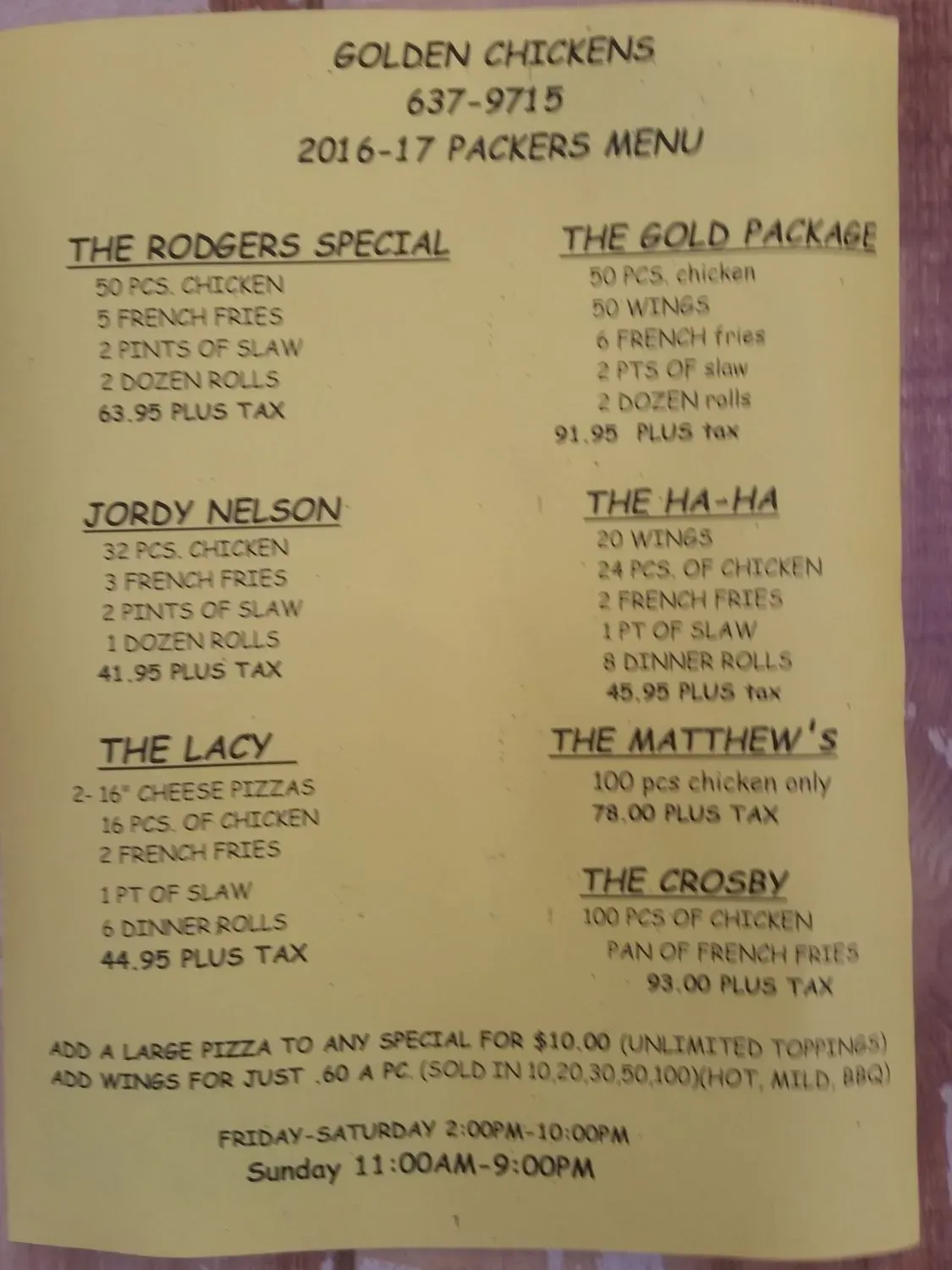 Menu 3