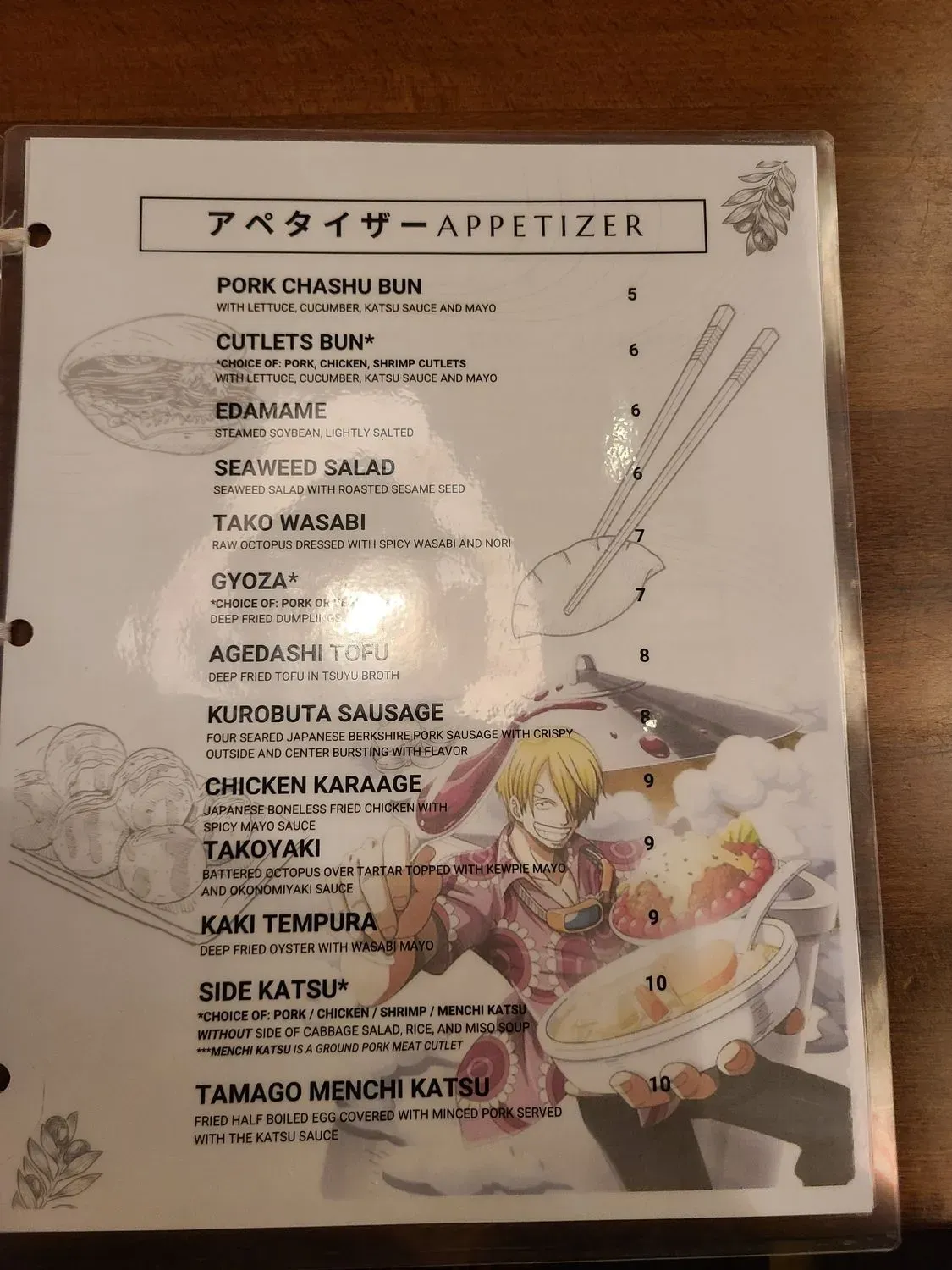 Menu 5