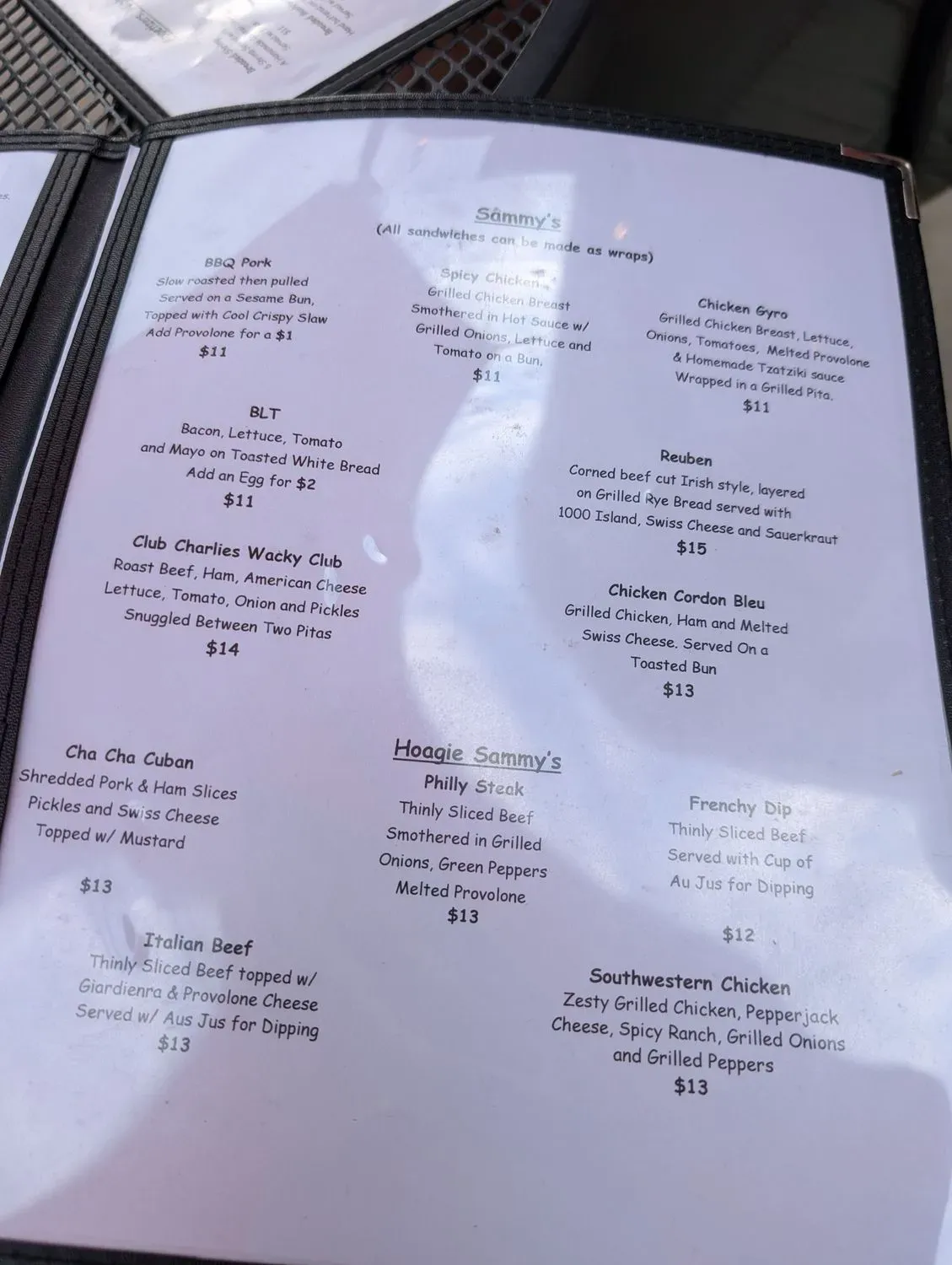 Menu 3