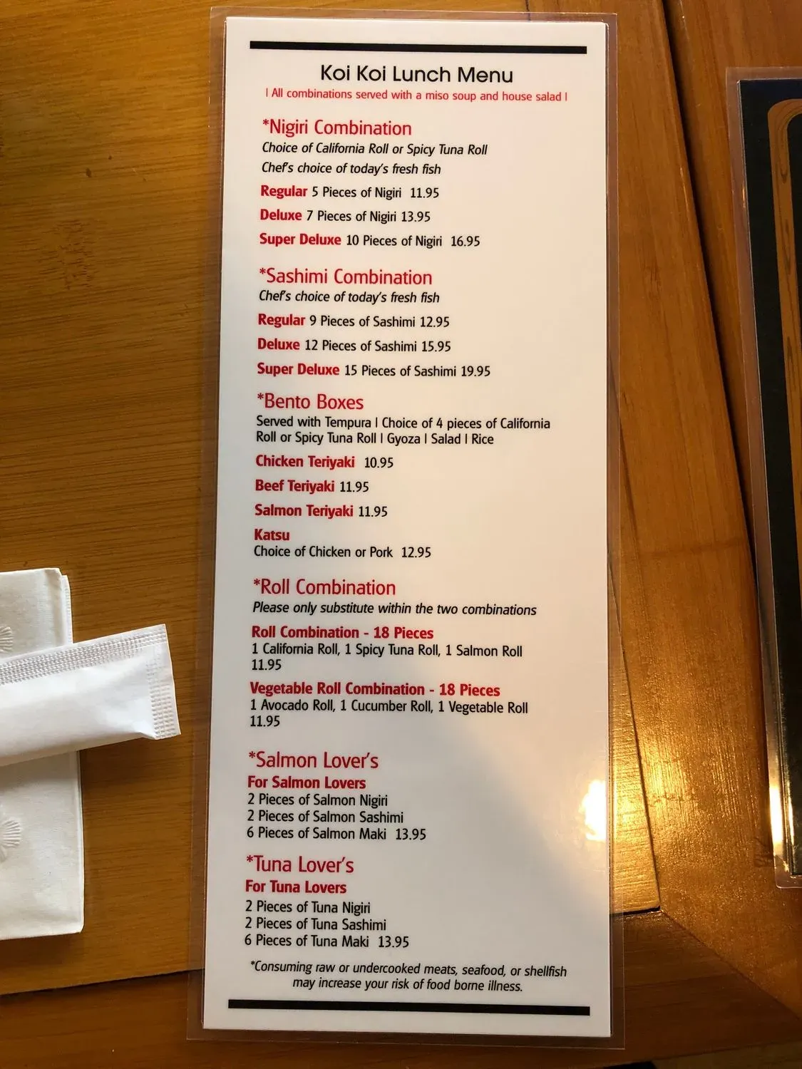 Menu 1