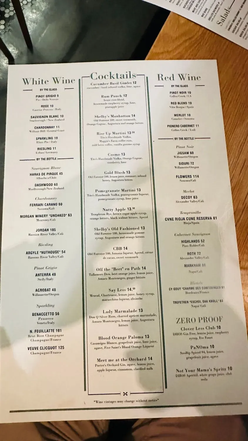 Menu 5