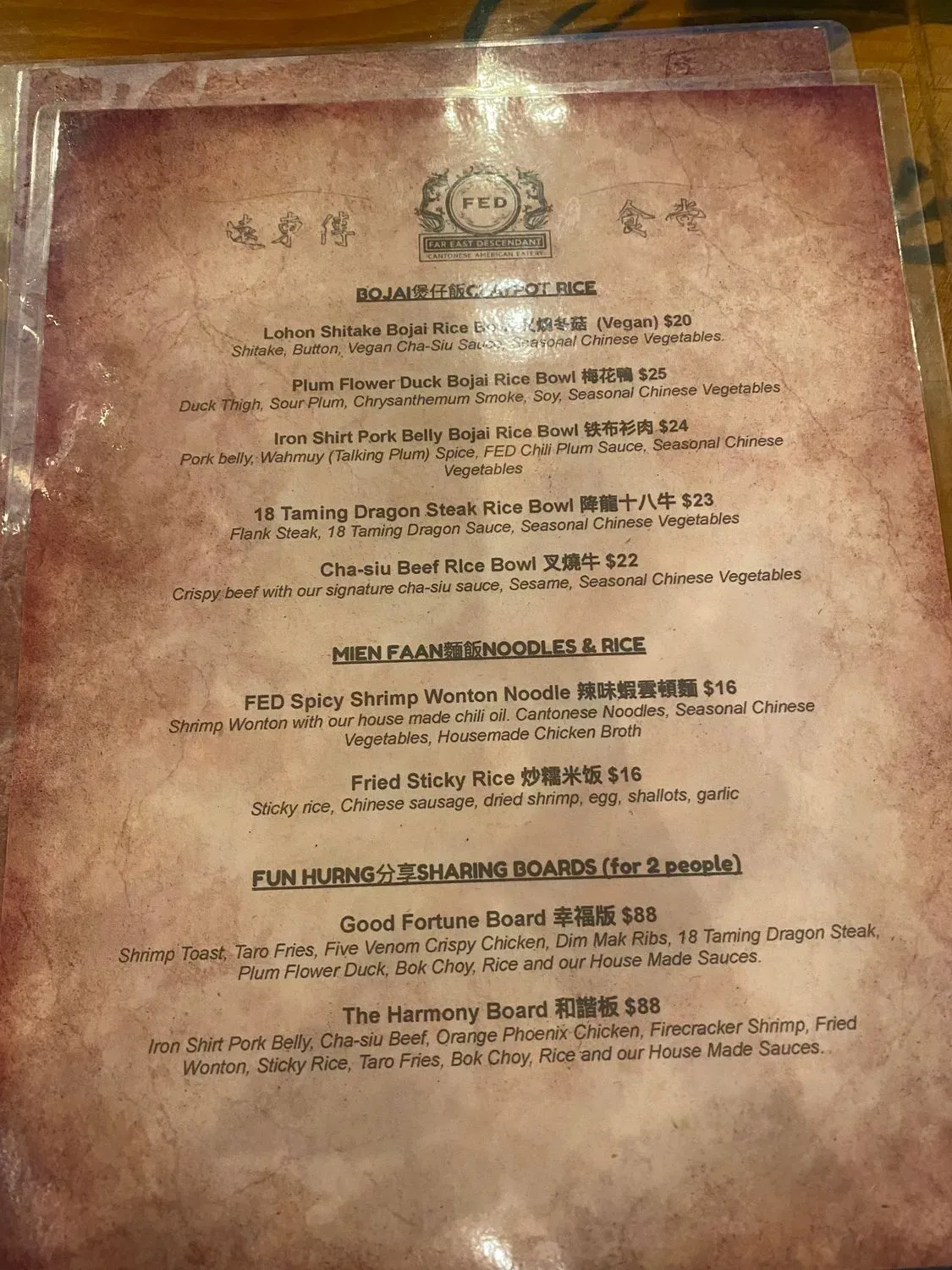 Menu 1