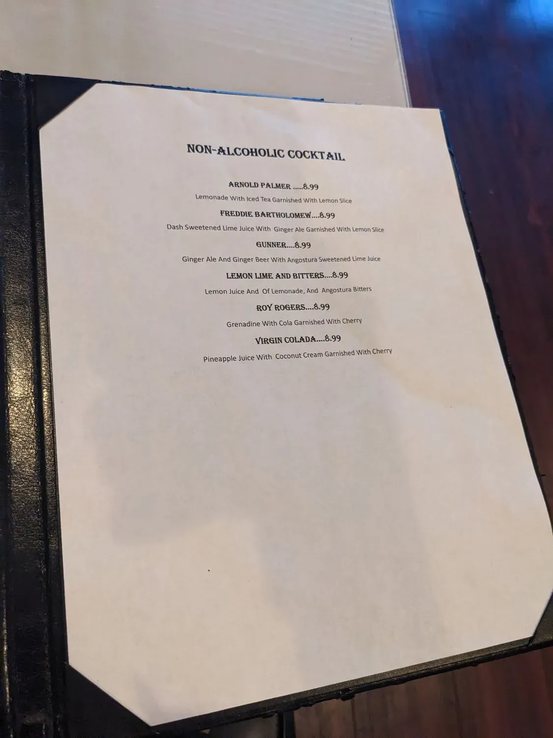 Menu 5