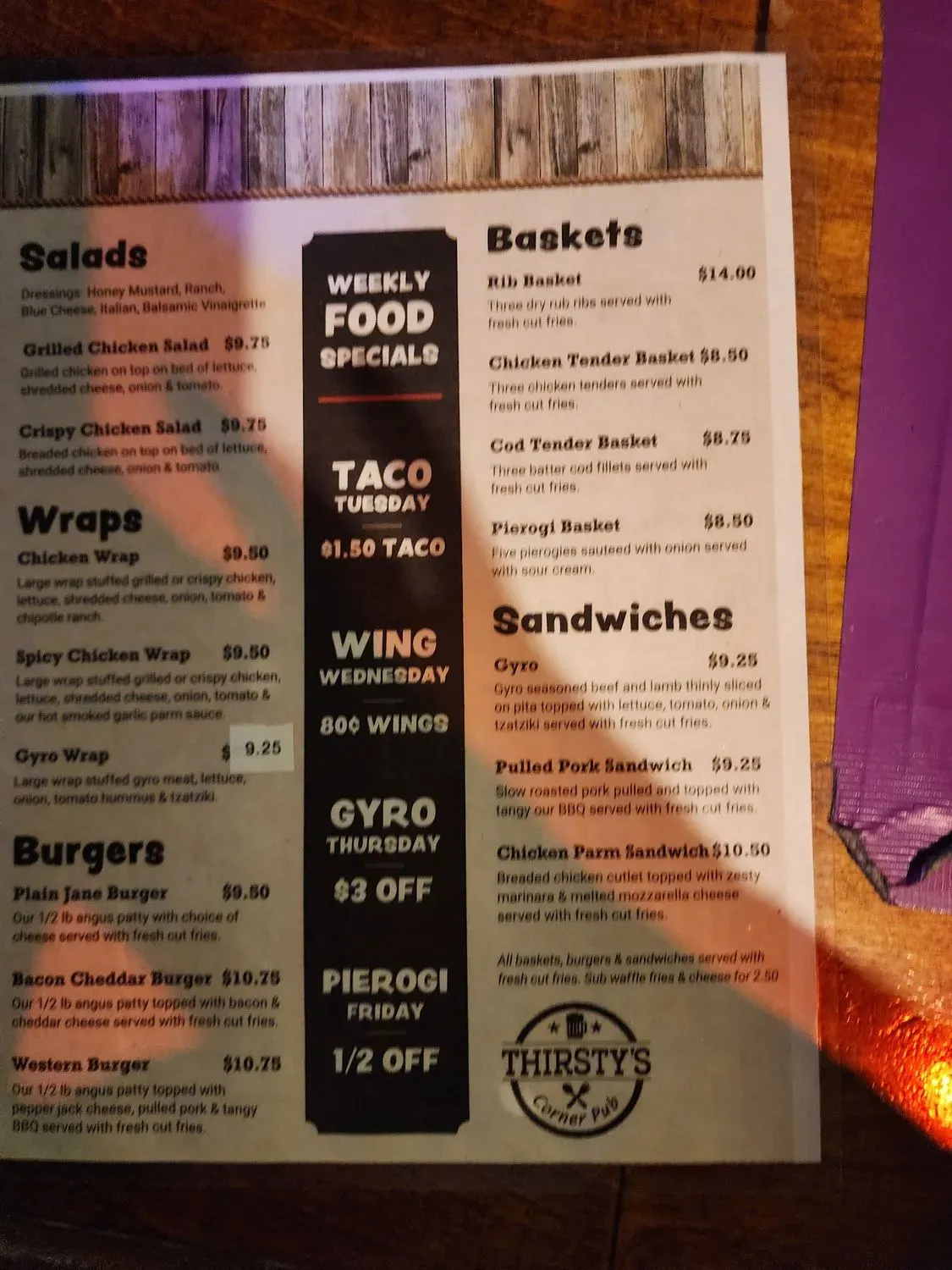 Menu 1