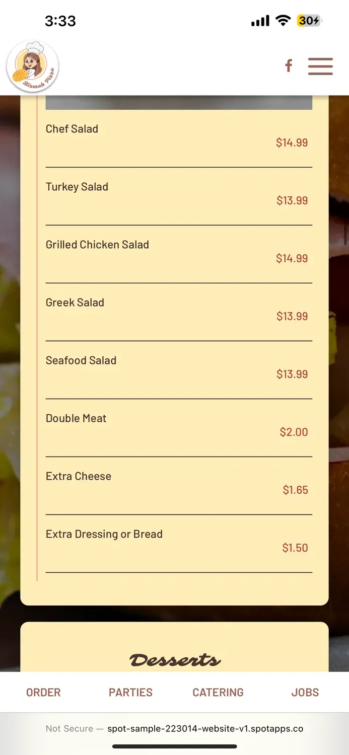 Menu 5