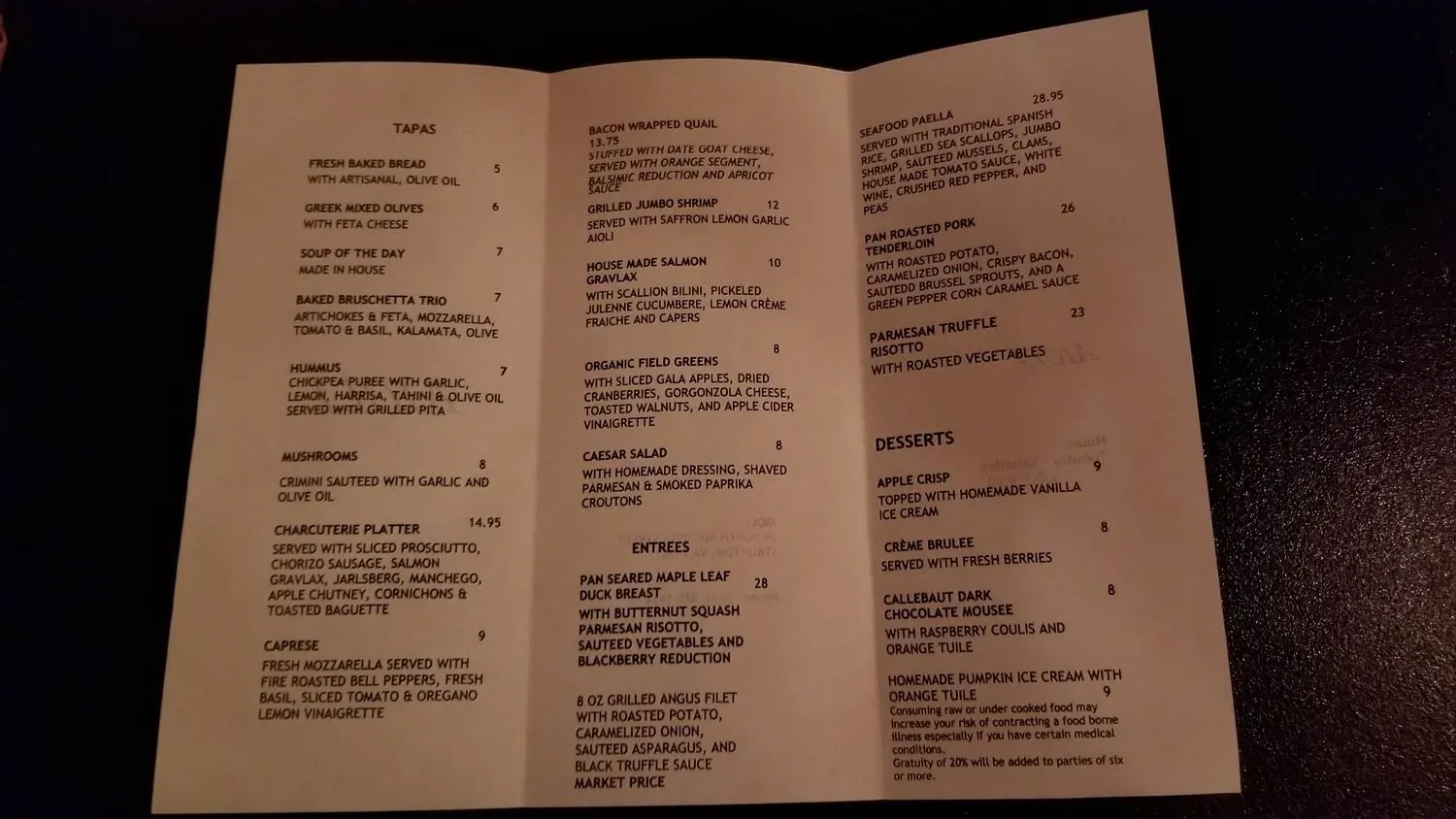 Menu 1