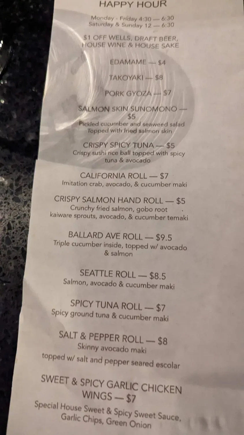 Menu 5