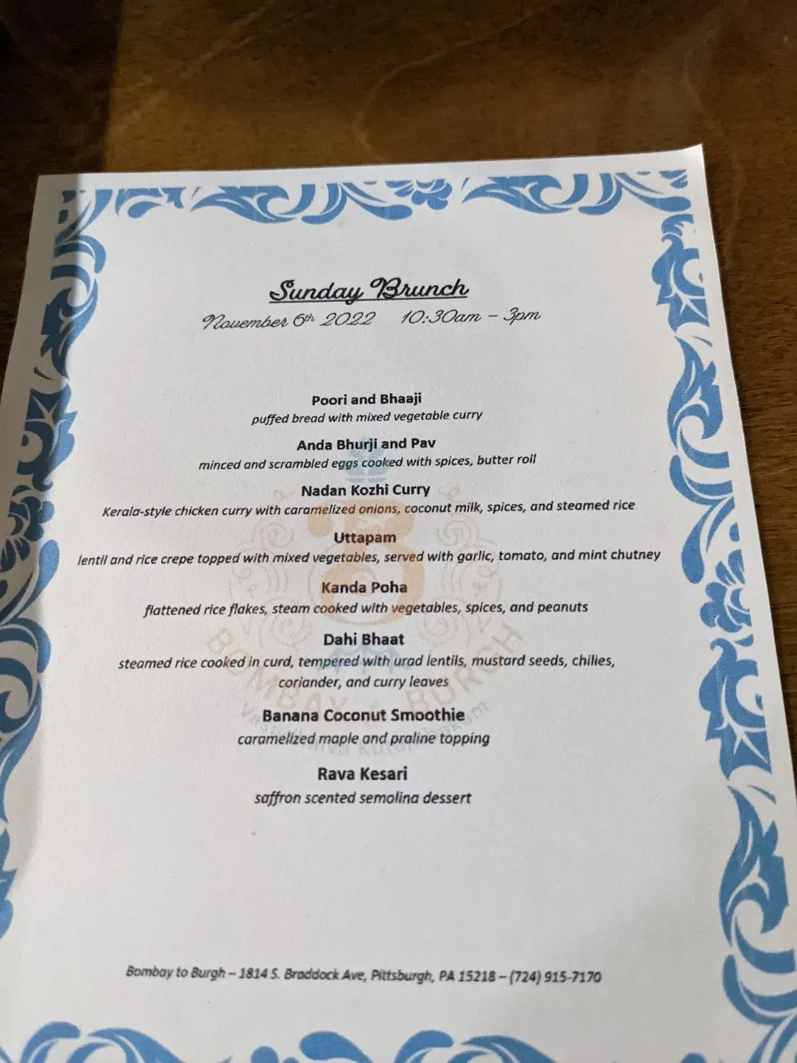 Menu 6