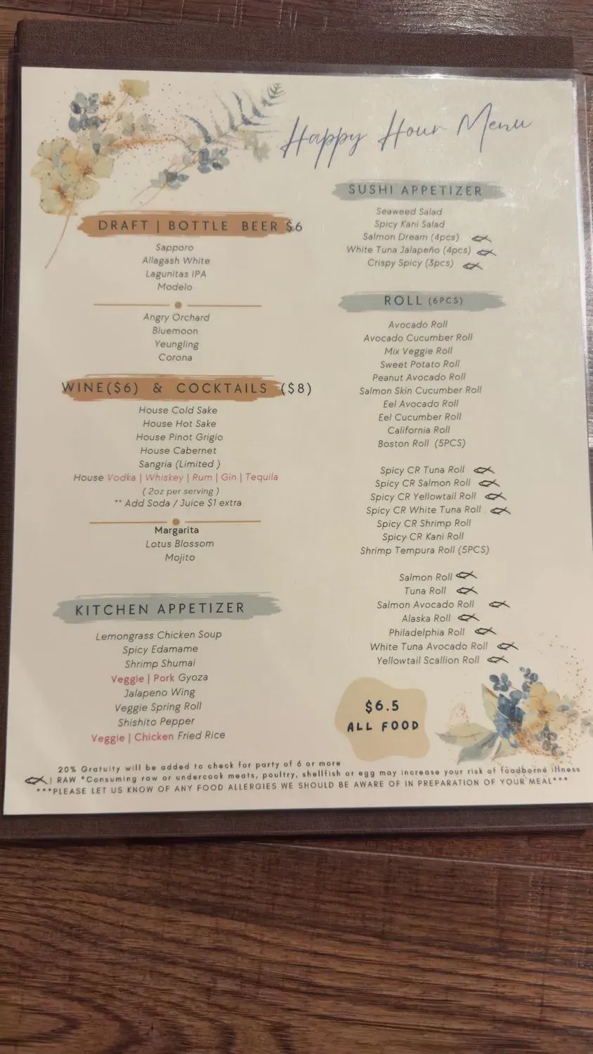 Menu 5