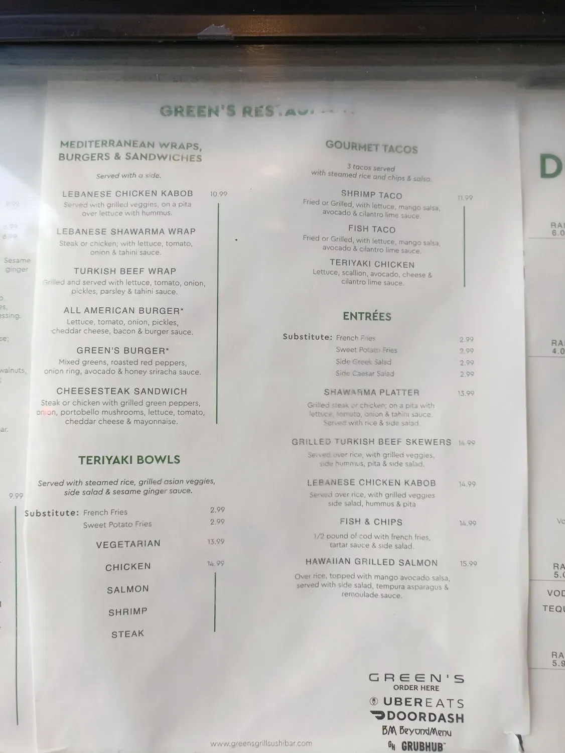 Menu 5