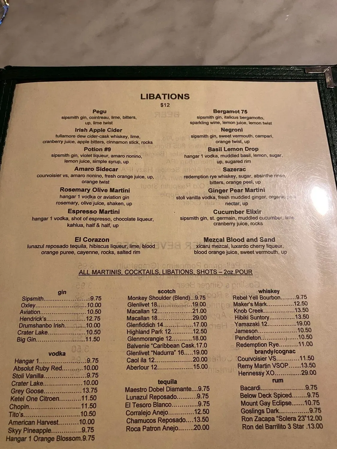 Menu 1